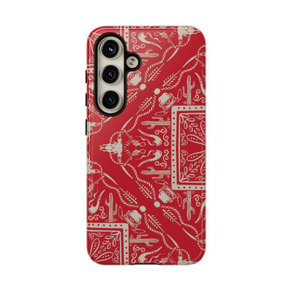Western Red Bandana Tough Case