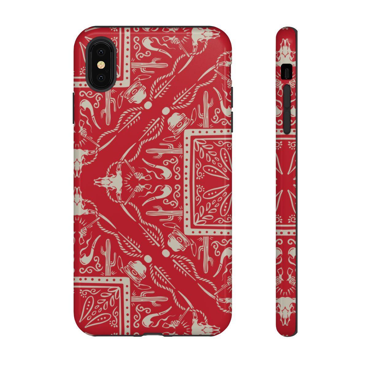 Western Red Bandana Tough Case