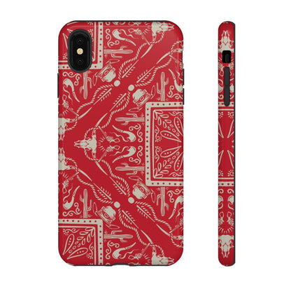 Western Red Bandana Tough Case