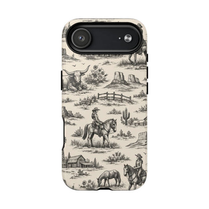 Western Toile Black Magnetic Case