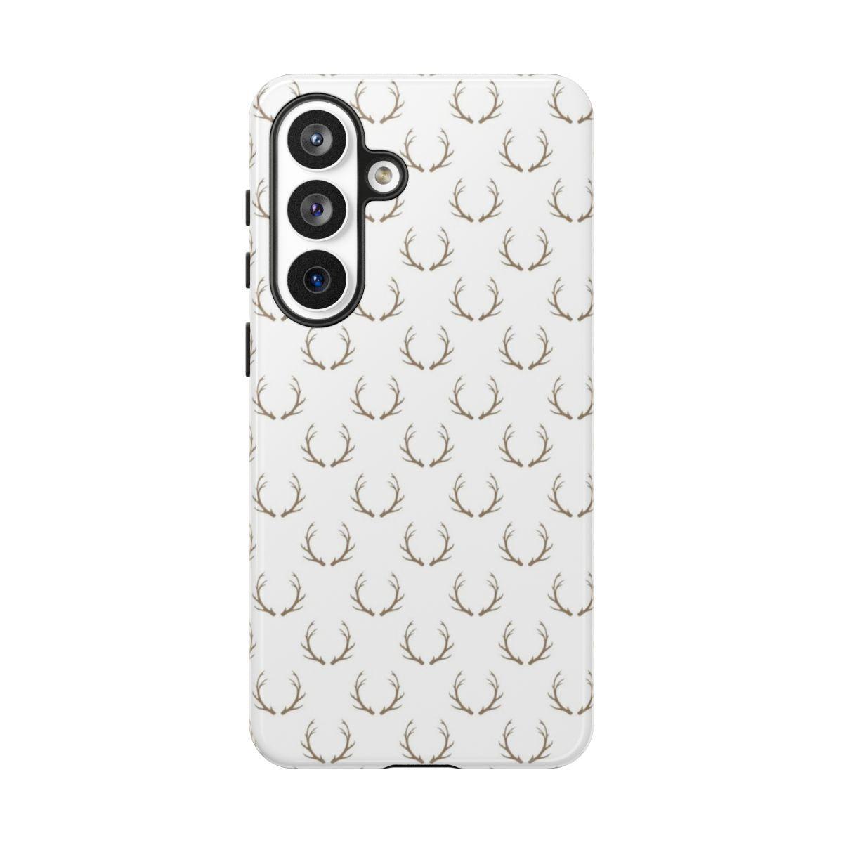White Antlers Tough Case