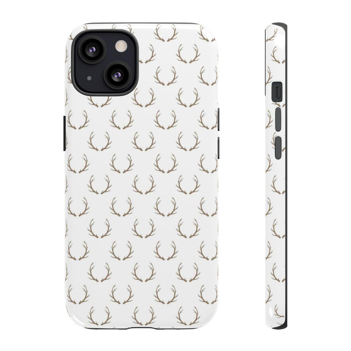White Antlers Tough Case