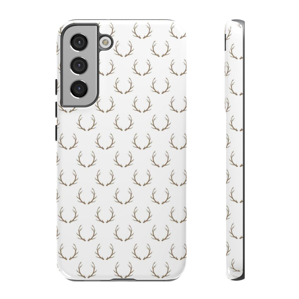White Antlers Tough Case