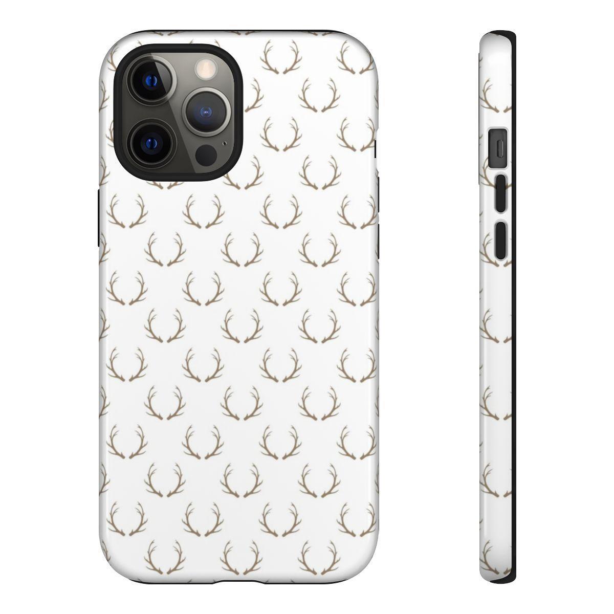 White Antlers Tough Case