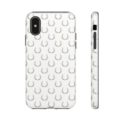 White Antlers Tough Case