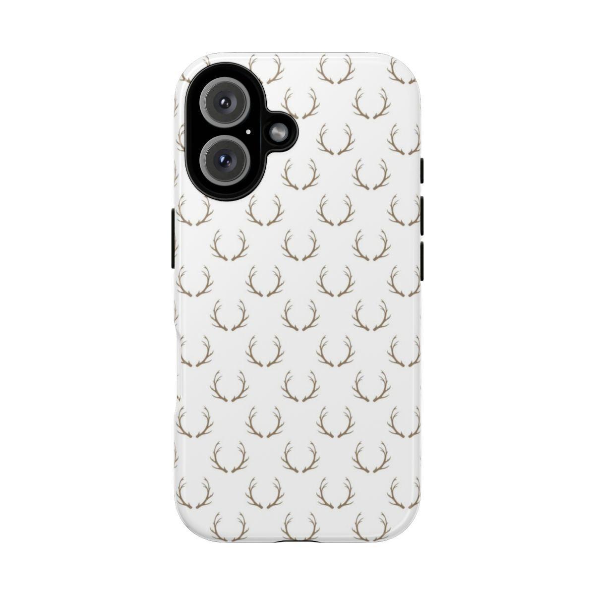 White Antlers Tough Case