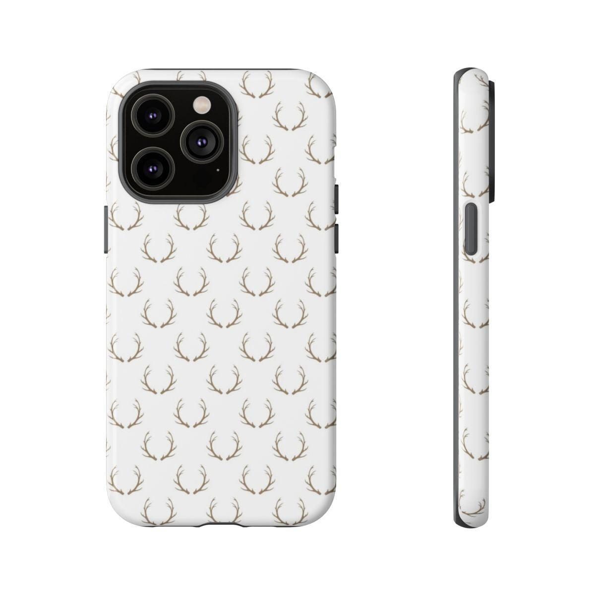 White Antlers Tough Case