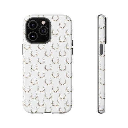 White Antlers Tough Case