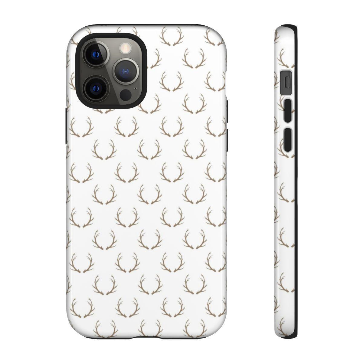 White Antlers Tough Case