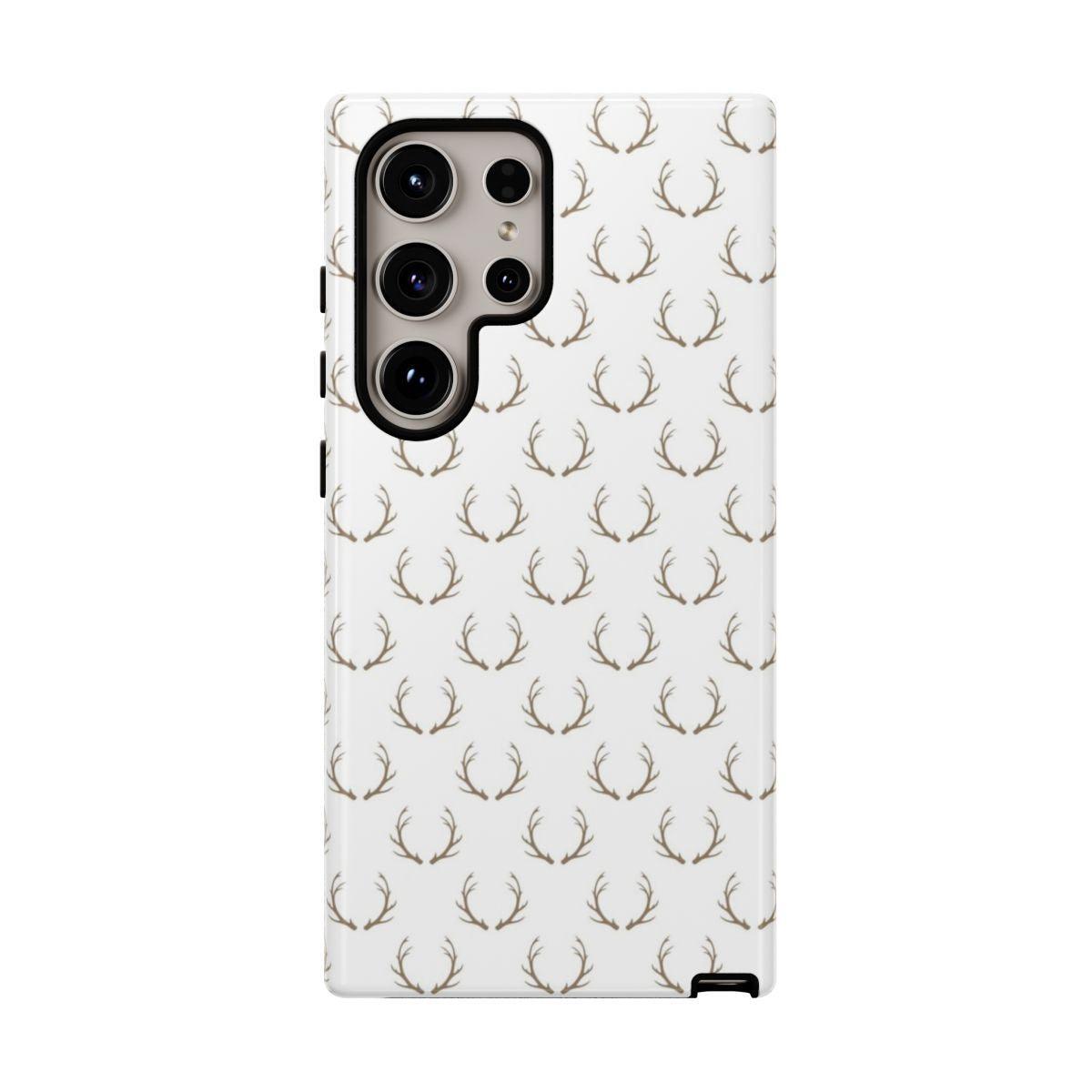 White Antlers Tough Case