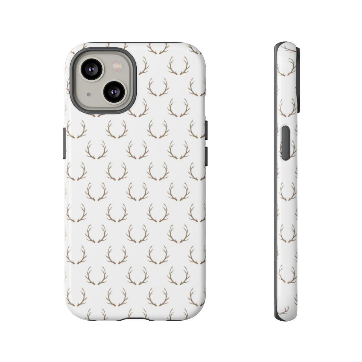 White Antlers Tough Case