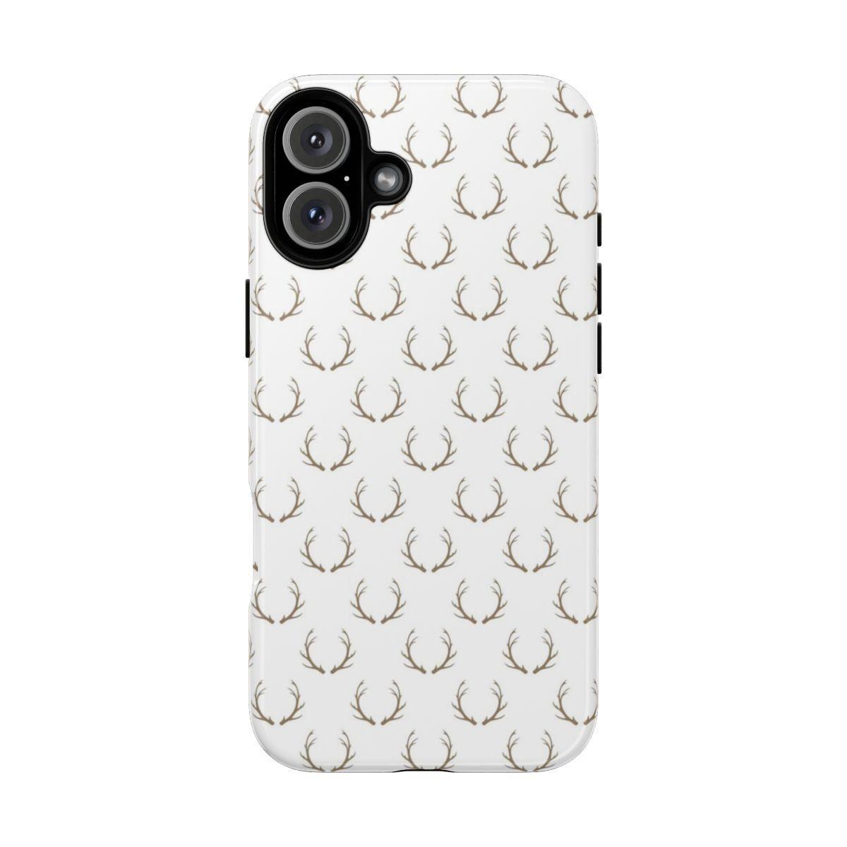 White Antlers Tough Case