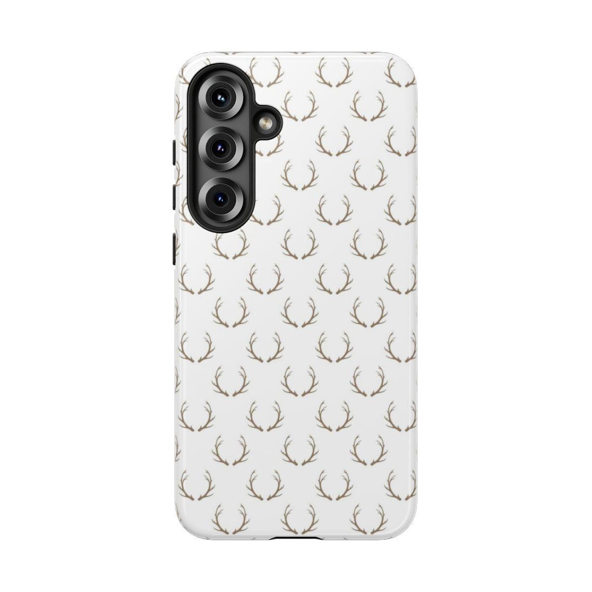 White Antlers Tough Case