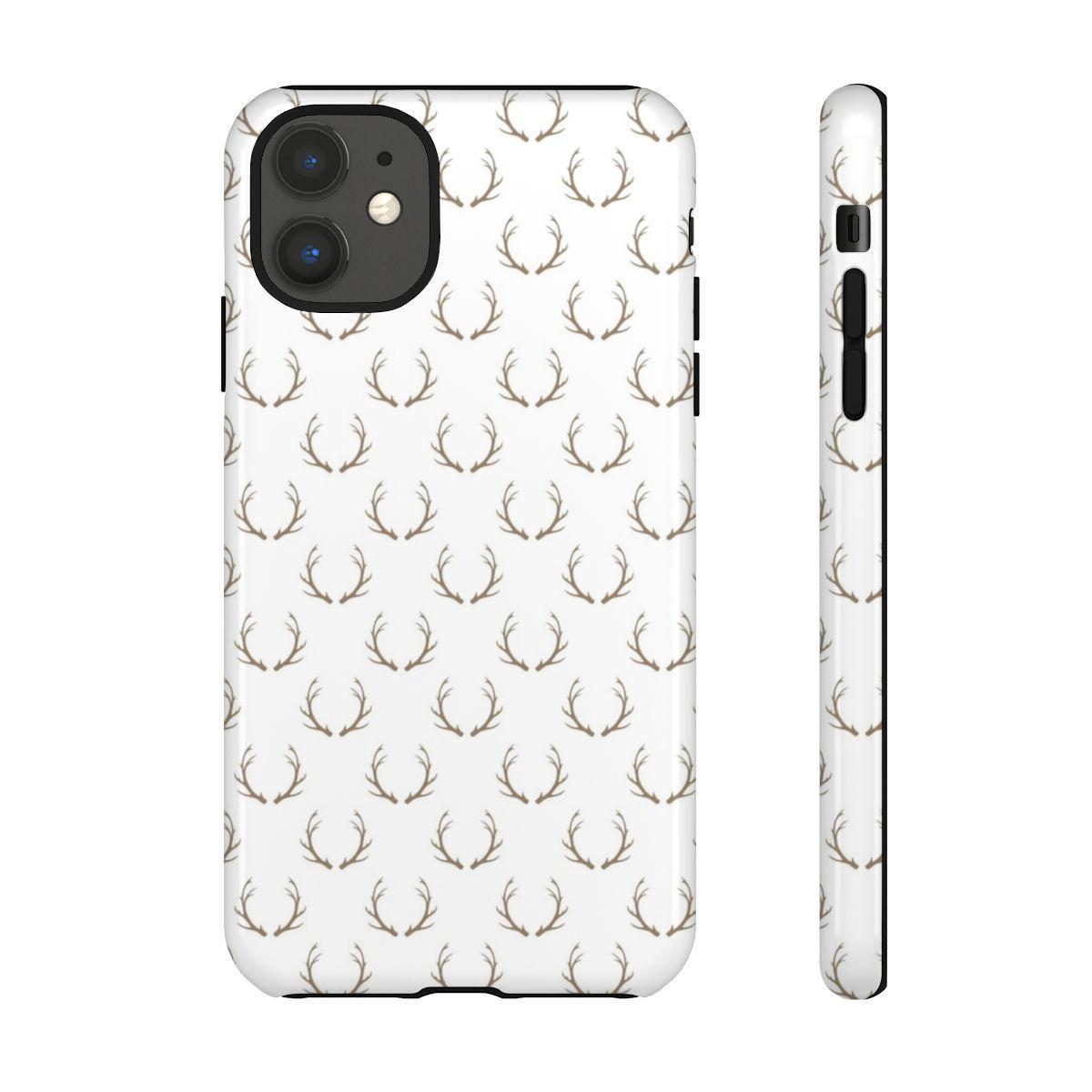 White Antlers Tough Case
