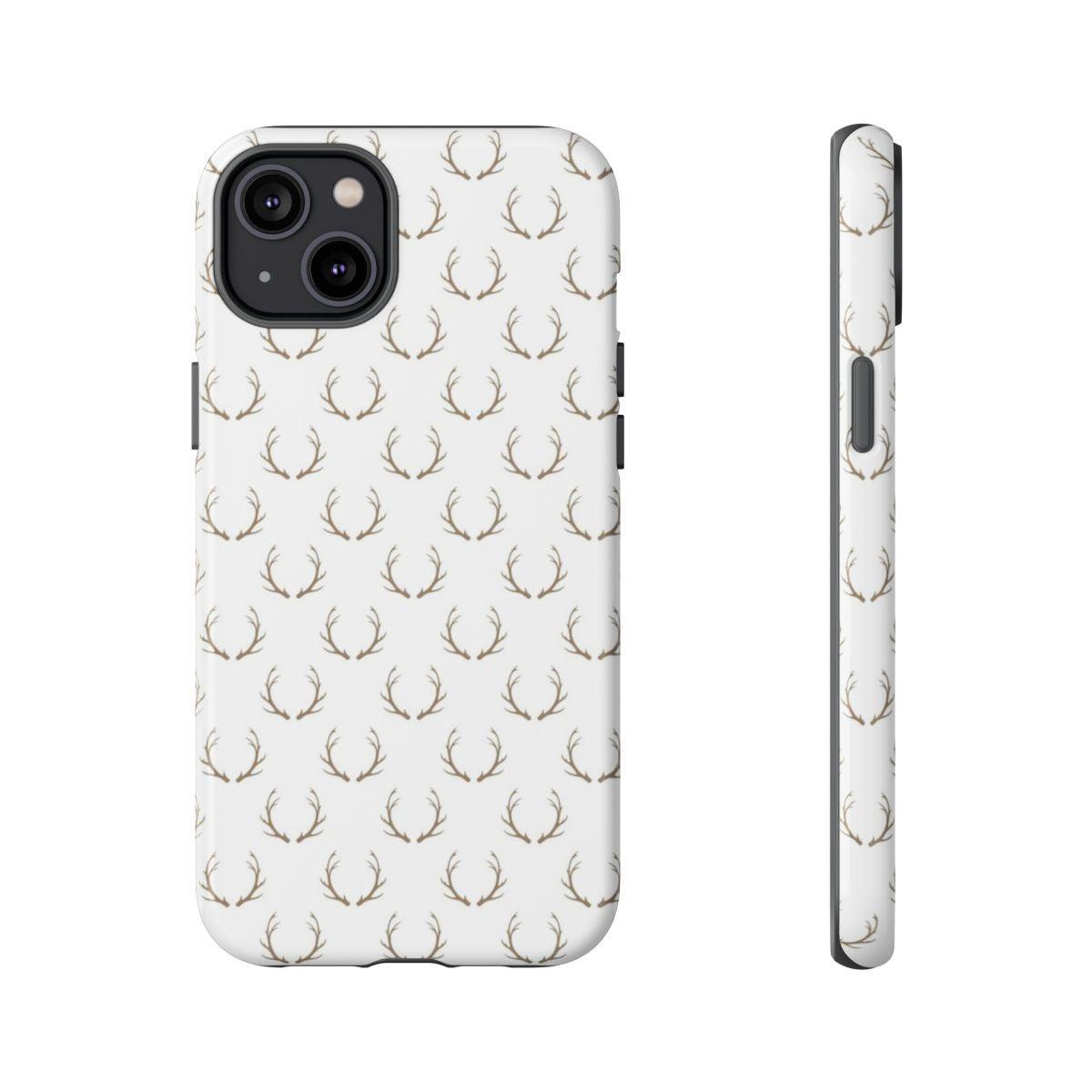 White Antlers Tough Case
