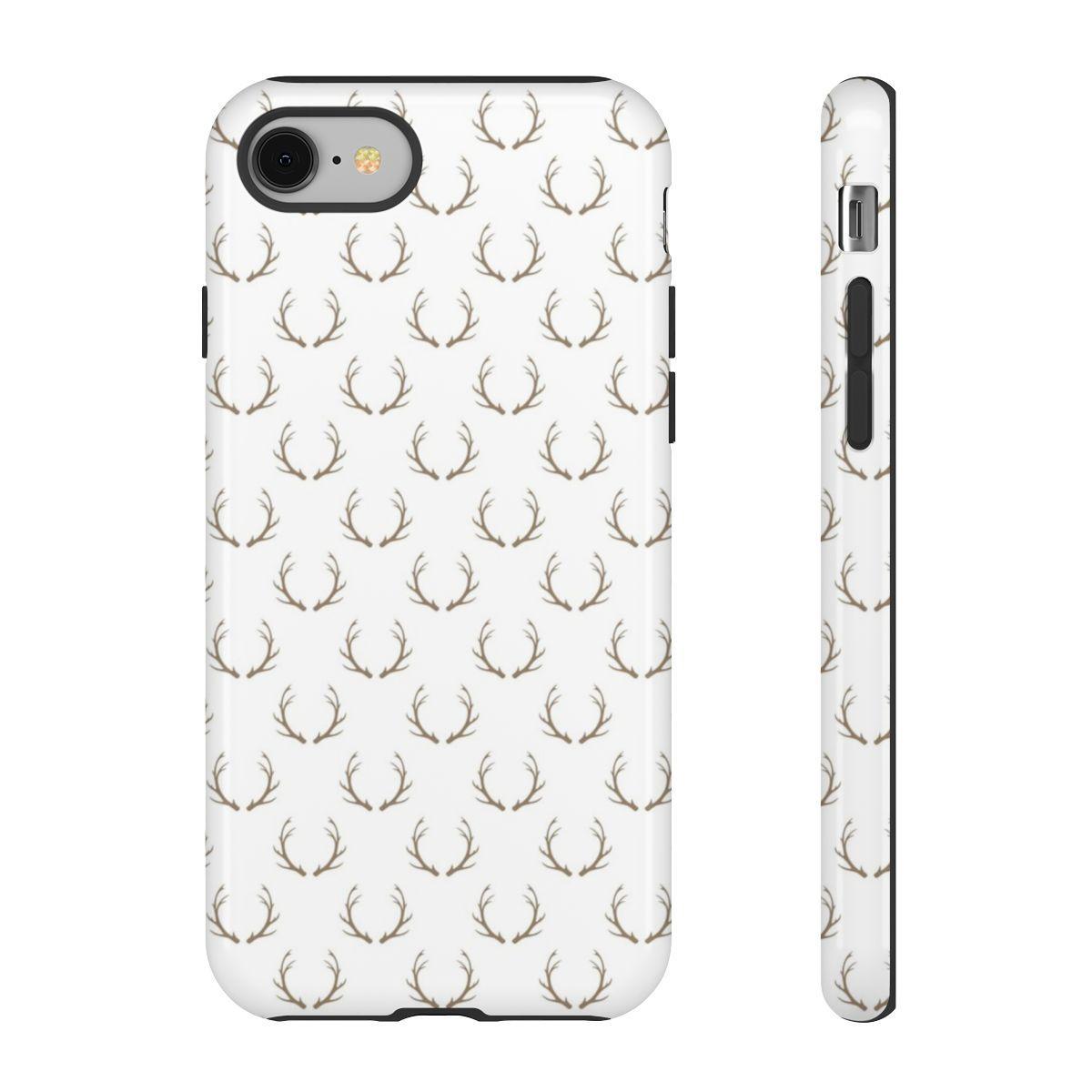 White Antlers Tough Case
