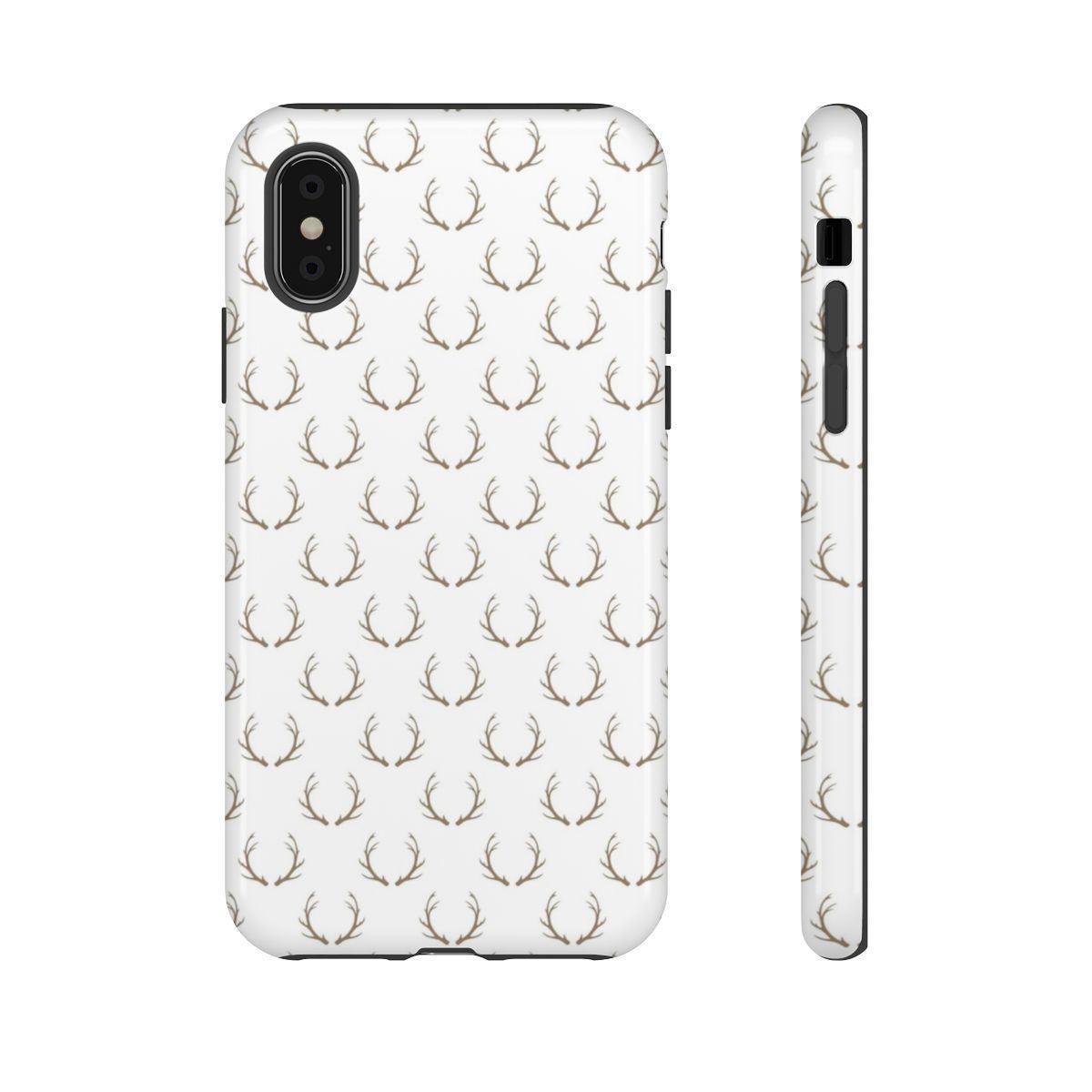 White Antlers Tough Case