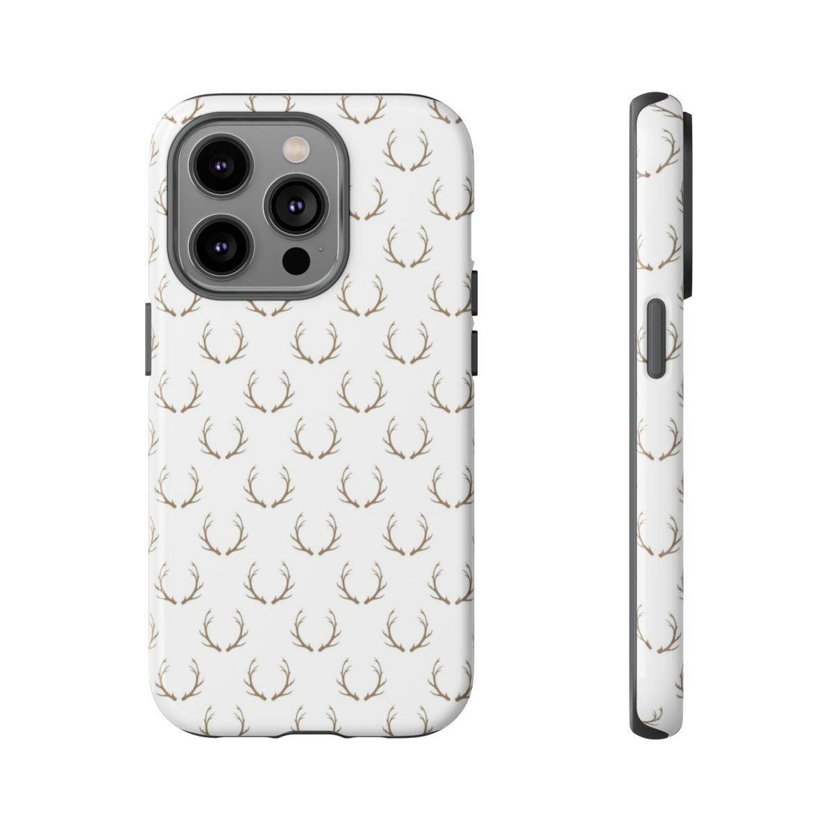 White Antlers Tough Case