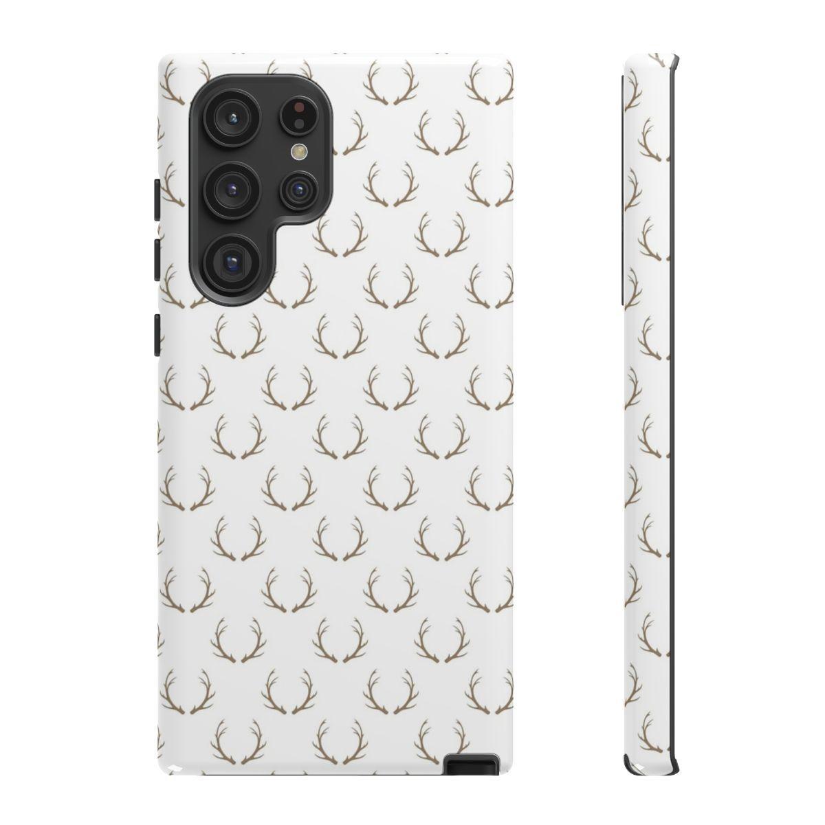 White Antlers Tough Case
