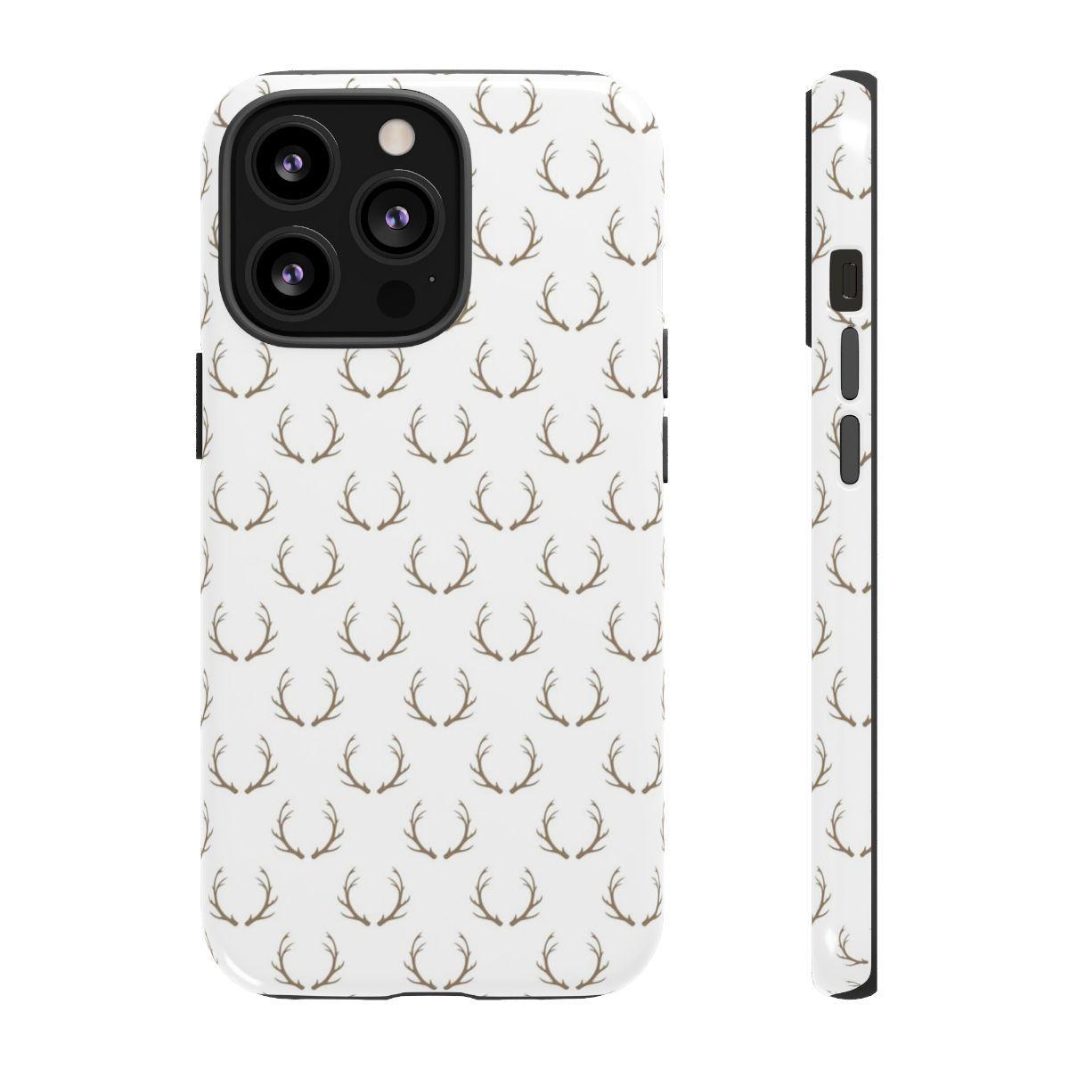 White Antlers Tough Case