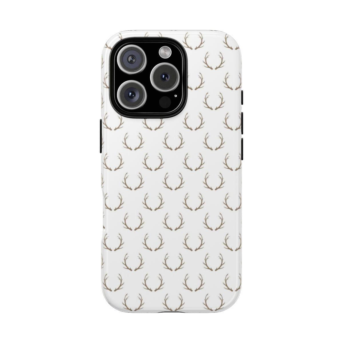 White Antlers Tough Case