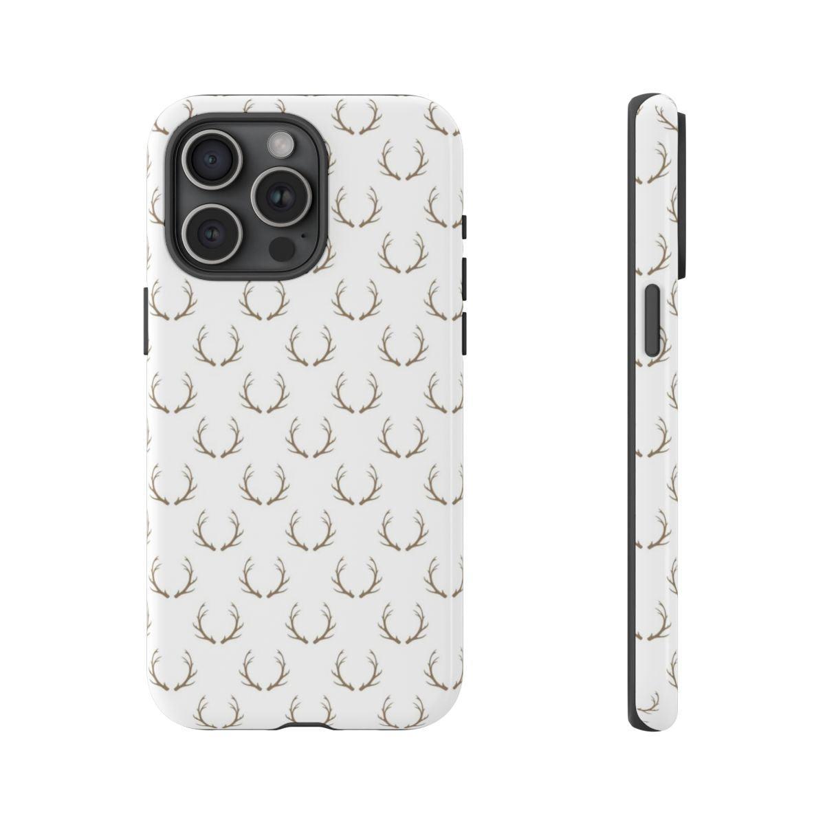 White Antlers Tough Case