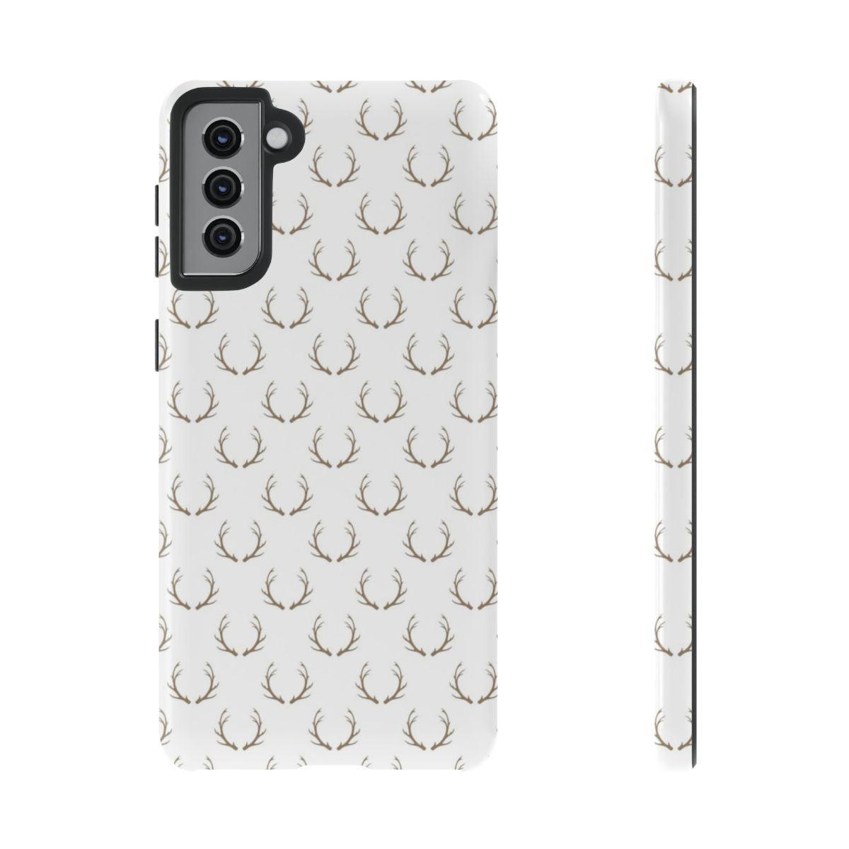White Antlers Tough Case
