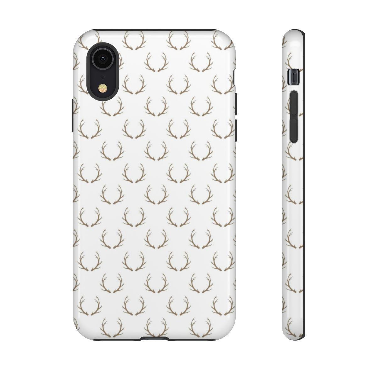White Antlers Tough Case