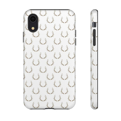 White Antlers Tough Case