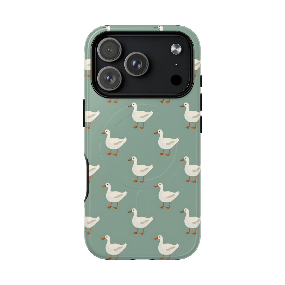 White Ducks on Teal Magnetic Case