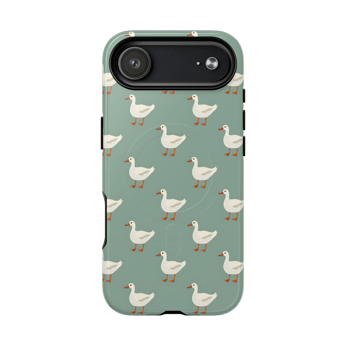 White Ducks on Teal Magnetic Case