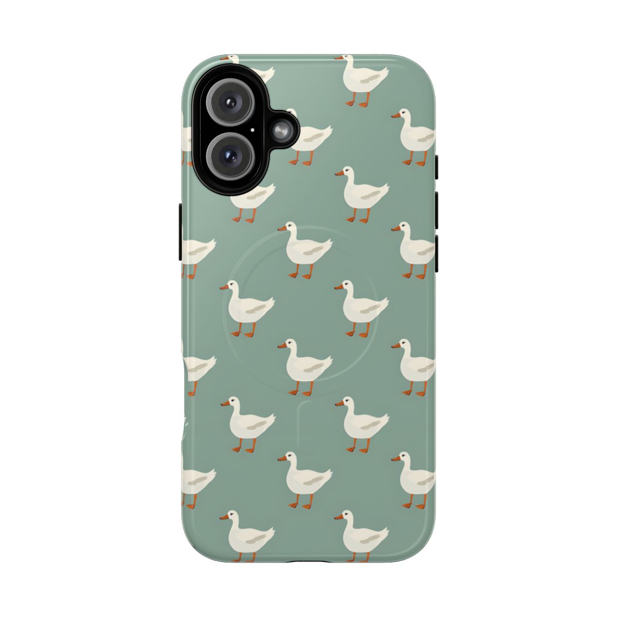 White Ducks on Teal Magnetic Case