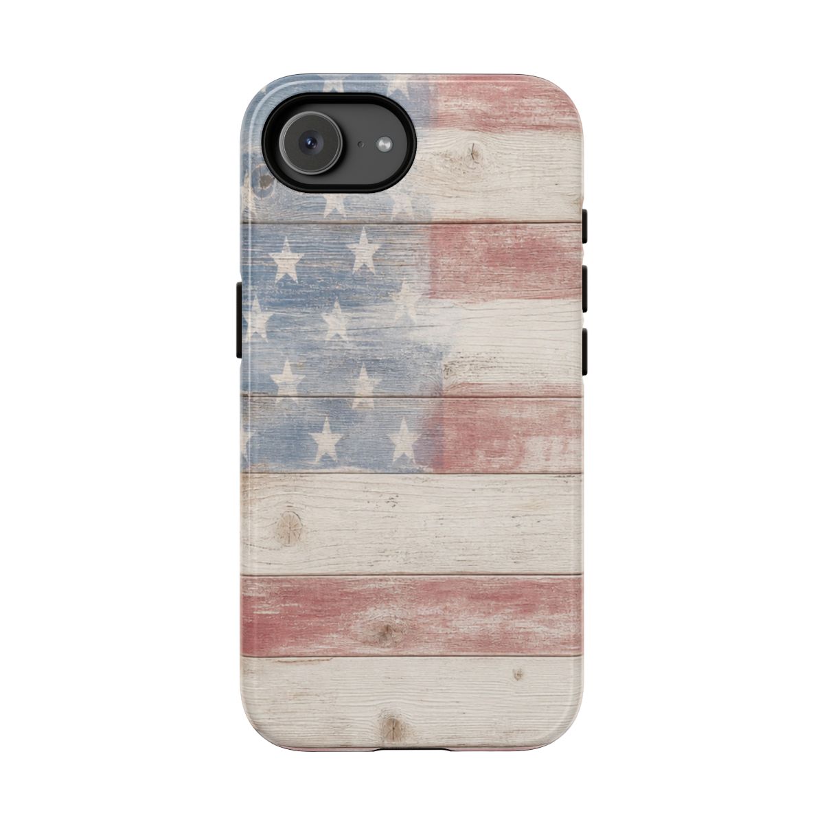 White Wood Flag Tough Case - iPhone 16e