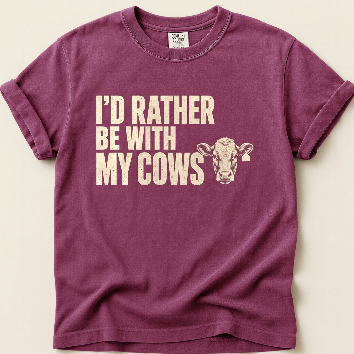 With My Cows T-shirt on Berry