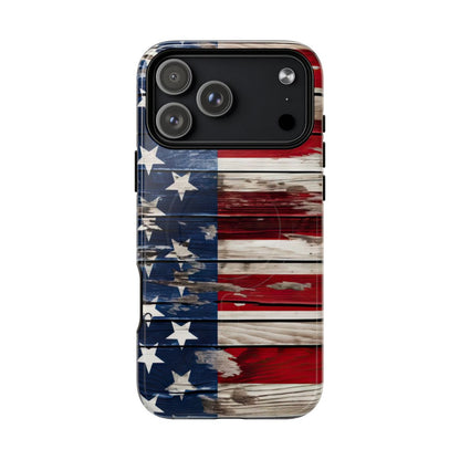 Wood Stars Stripes Magnetic Case - iPhone 18 Pro Max