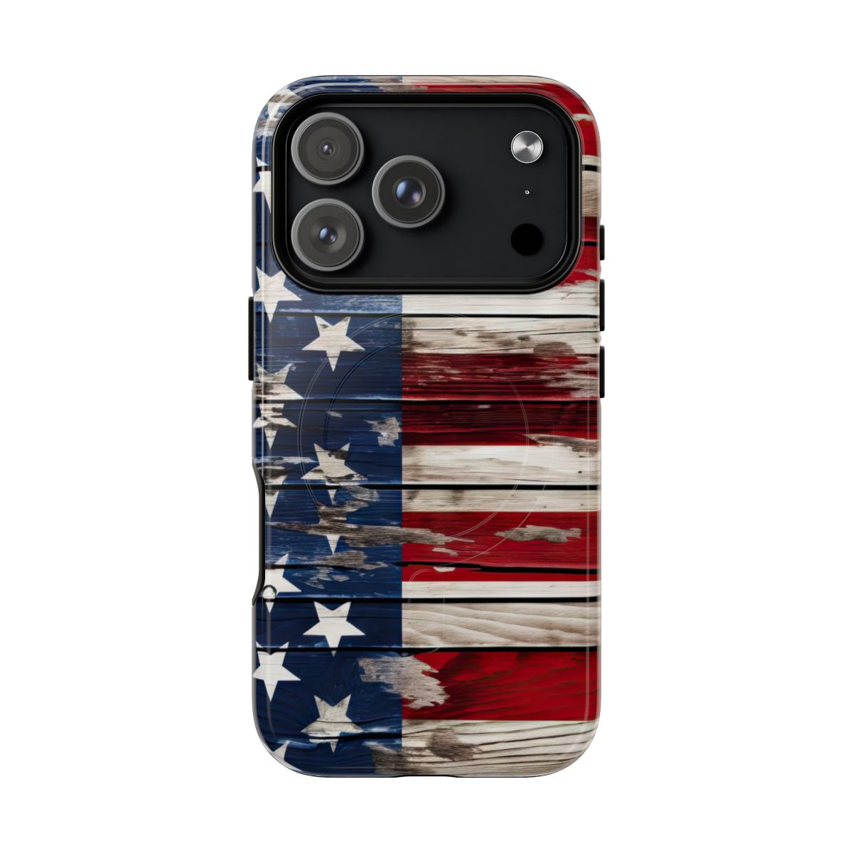 Wood Stars Stripes Magnetic Case - iPhone 18 Pro