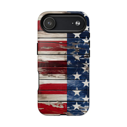 Wood Stars Stripes Magnetic Case