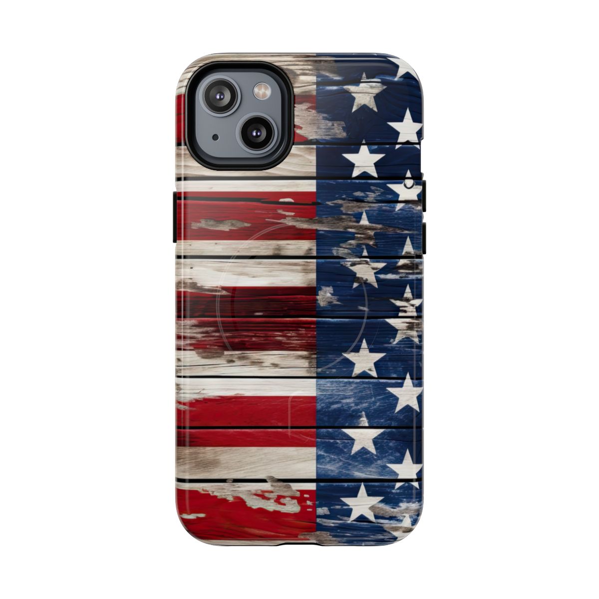 Wood Stars Stripes Magnetic Case