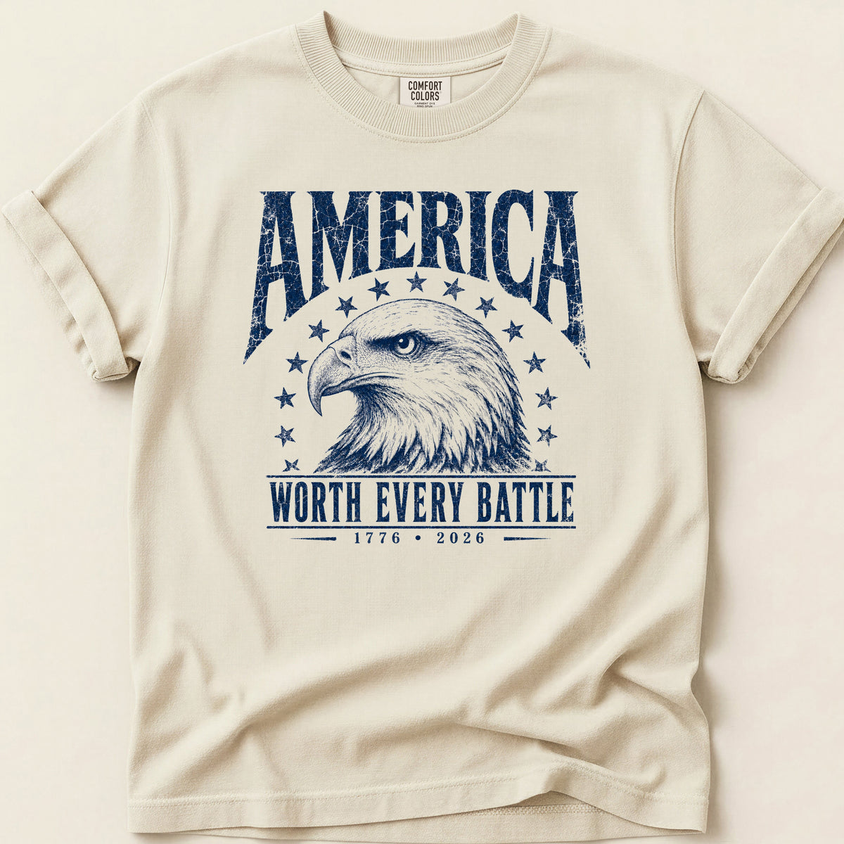 Worth Every Battle T-shirt on Ivory