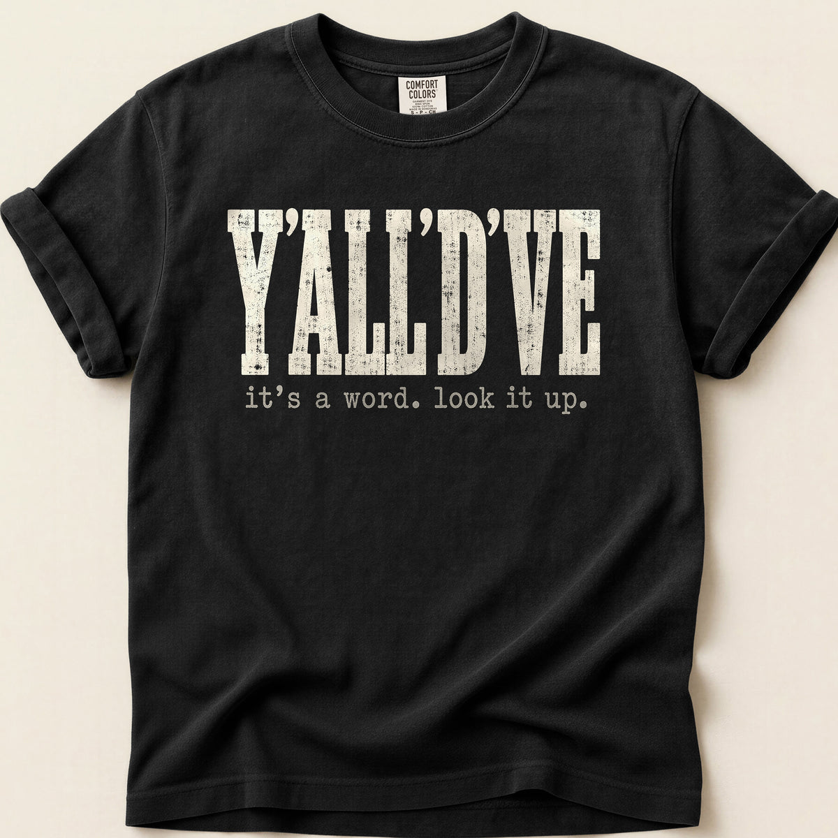 Yalldve T-shirt on Black