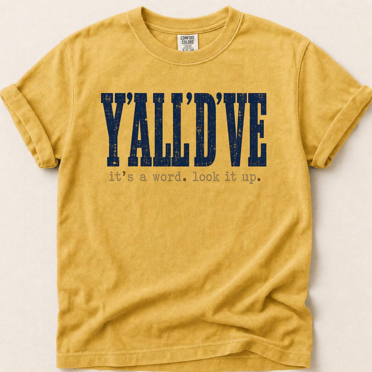 Yalldve T-shirt on Mustard