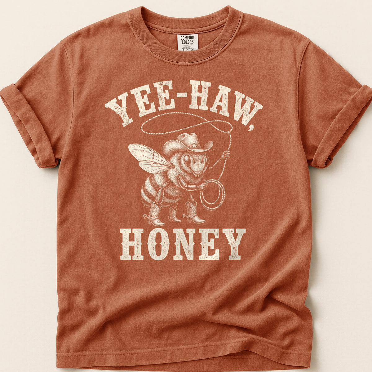 Yee-Haw Honey Bee T-shirt on Yam