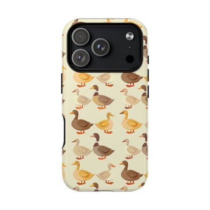 Yellow Brown Ducks Magnetic Case