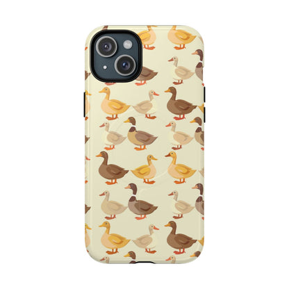 Yellow Brown Ducks Magnetic Case