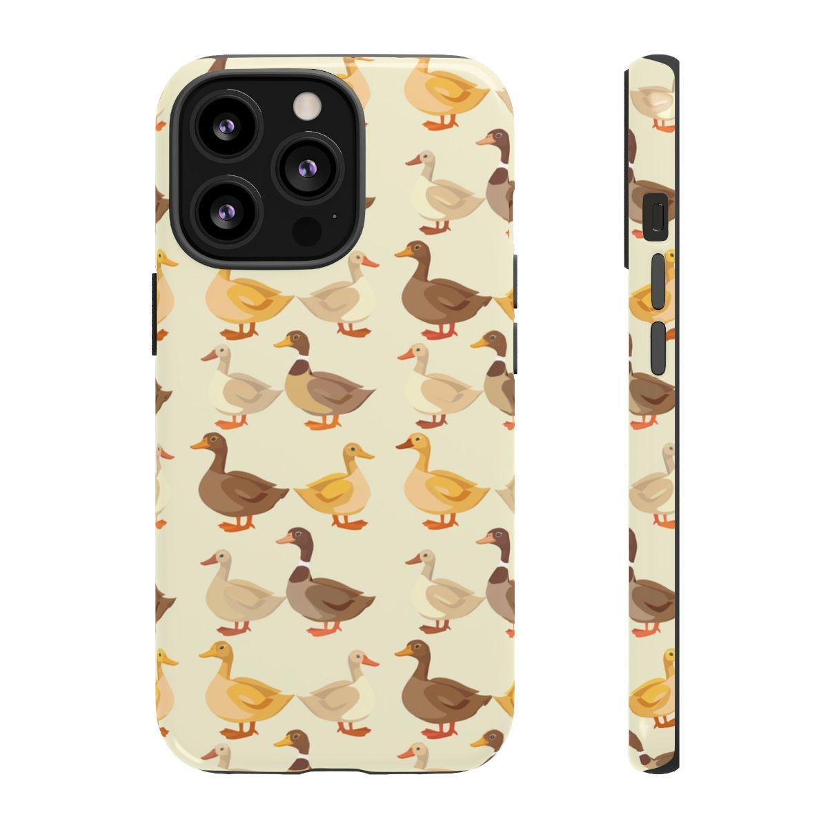 Yellow Brown Ducks Tough Case