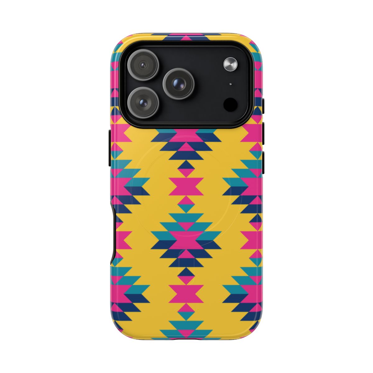 Yellow Pink Aztec Magnetic Case