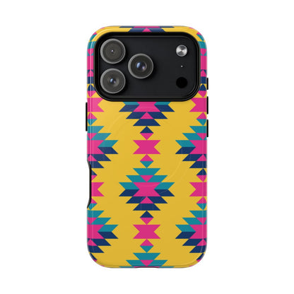 Yellow Pink Aztec Magnetic Case