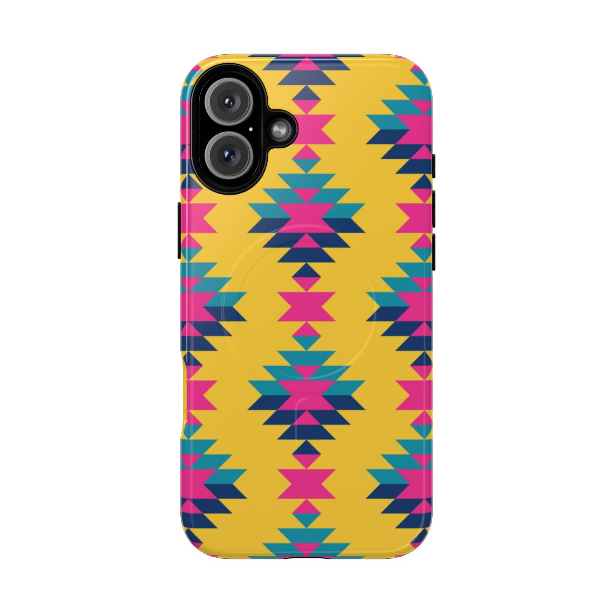 Yellow Pink Aztec Magnetic Case