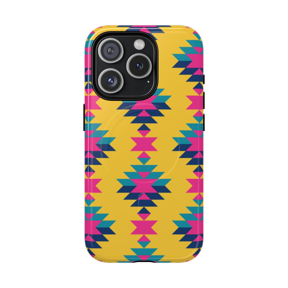 Yellow Pink Aztec Magnetic Case
