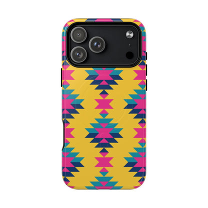 Yellow Pink Aztec Magnetic Case